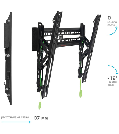 Кронштейн для телевизора наклонный Arm Media Plasma-14 26-65", изображение 3 - GOODMi