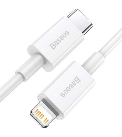 Кабель Baseus Superior Series Type-C/Lightning 1.5m White (CATLYS-B02), изображение 2 - GOODMi
