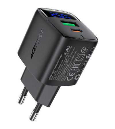Сетевое зарядное устройство ACEFAST A114 PD 25W Black, изображение 2 - GOODMi
