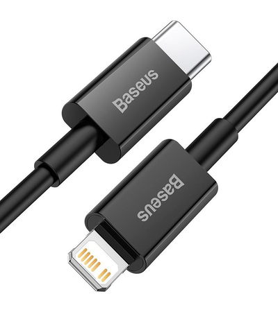 Кабель Baseus Superior Series Type-C/Lightning 20W 2m Black (CATLYS-C02), изображение 2 - GOODMi