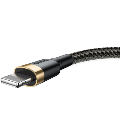 Кабель Baseus Superior Series USB-A/Lightning 1m Black/Gold (CALKLF-BV1), изображение 3 - GOODMi