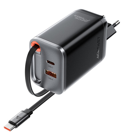 Сетевое зарядное устройство ACEFAST A111 PD 67W Black, изображение 3 - GOODMi