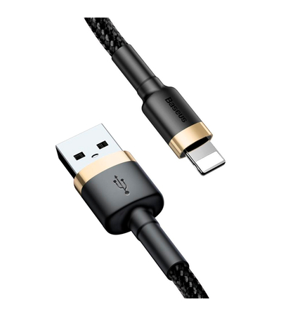 Кабель Baseus Superior Series USB-A/Lightning 1m Black/Gold (CALKLF-BV1), изображение 4 - GOODMi