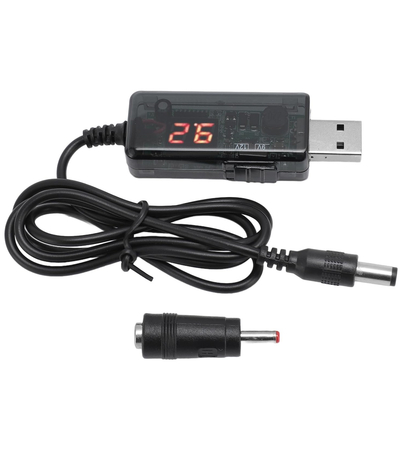Кабель питания для роутера 12V/9V USB-A - DC 5.5/3.5, изображение 2 - GOODMi