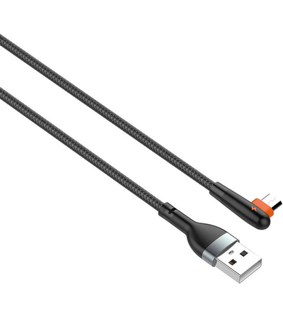 Кабель LDNIO LS561 USB-A to microUSB 90° 1m Black, изображение 2 - GOODMi