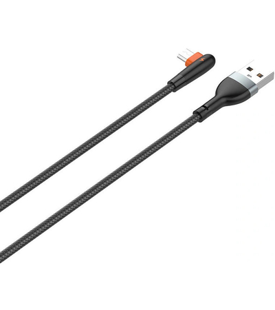 Кабель LDNIO LS561 USB-A to microUSB 90° 1m Black, изображение 3 - GOODMi