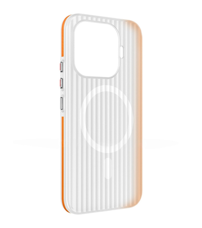 Чехол для Xiaomi 17T Pro Gorilla Guard Magnetic White/Orange, изображение 2 - GOODMi