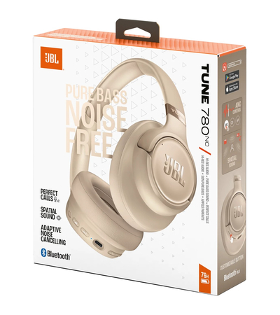 Беспроводные наушники JBL Tune 780NC Beige, Основной цвет наушников: Бежевый, изображение 11 - GOODMi