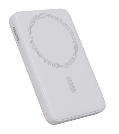 Уценка Внешний аккумулятор Aukey Magnetic Wireless PB-MS03 5000mAh White (MagSafe), изображение 2 - GOODMi