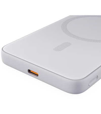 Уценка Внешний аккумулятор Aukey Magnetic Wireless PB-MS03 5000mAh White (MagSafe), изображение 4 - GOODMi