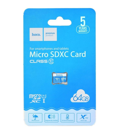 Карта памяти HOCO microSDXC 64GB, изображение 2 - GOODMi