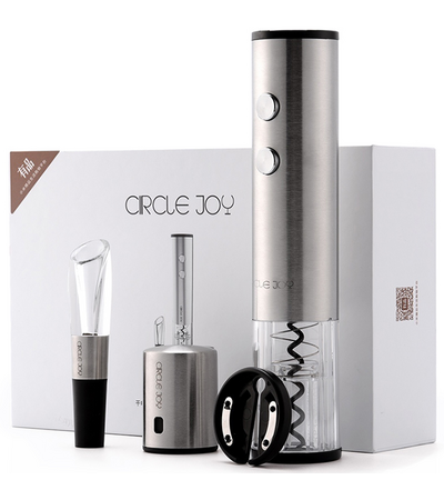 Набор аксессуаров для вина Circle Joy Gift Set 4 in 1 (CJ-TZ02), изображение 4 - GOODMi