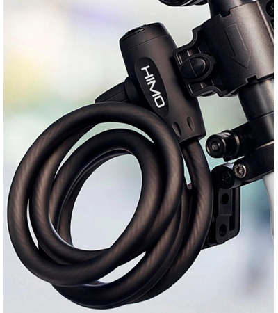 Тросовый замок HIMO L150 Черный, изображение 3 - GOODMi