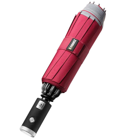 Зонт Zuodu с фонариком и светоотражателем Red, Цвет: Красный, изображение 2 - GOODMi