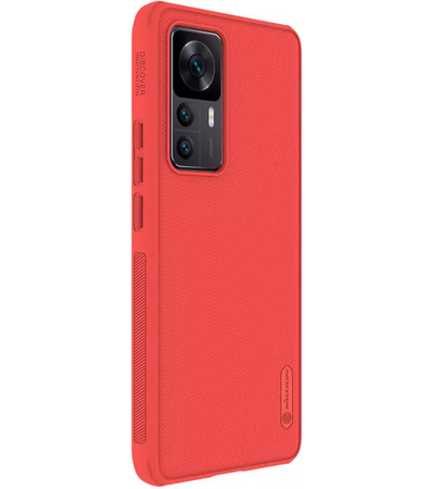Чехол-накладка Nillkin Frosted Shield для Xiaomi 12T красный, изображение 3 - GOODMi