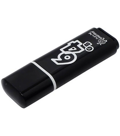 USB флешка Smartbuy Glossy 64GB Black, изображение 2 - GOODMi