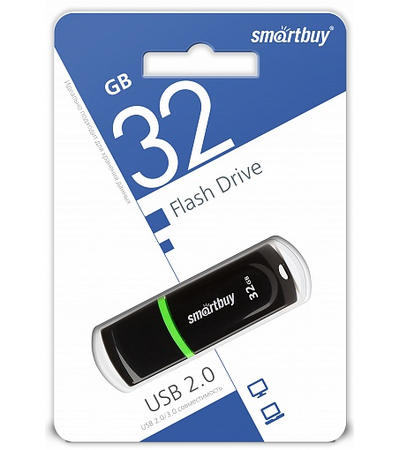USB флешка Smartbuy Paean 32GB Black, изображение 2 - GOODMi