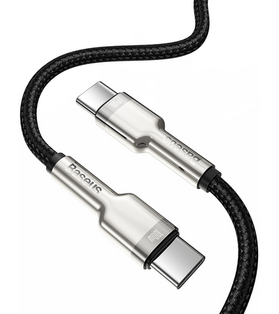Кабель Baseus Cafule Series Type-C - Type-C 100W 1м Black, изображение 3 - GOODMi