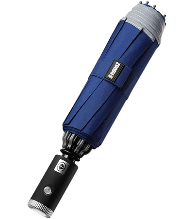 Зонт Zuodu с фонариком и светоотражателем Blue, Цвет: Синий, изображение 2 - GOODMi