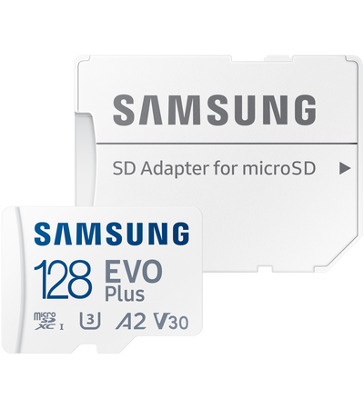 Карта памяти microSD Samsung EVO Plus 128GB + адаптер, Объем: 128 ГБ, изображение 4 - GOODMi