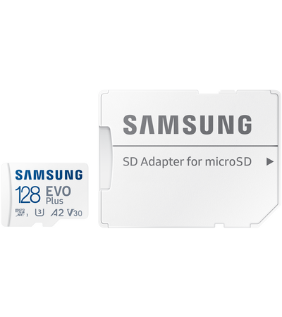 Карта памяти microSD Samsung EVO Plus 128GB + адаптер, Объем: 128 ГБ, изображение 6 - GOODMi