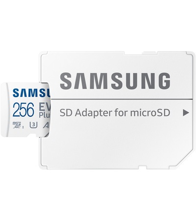 Карта памяти microSD Samsung EVO Plus 256GB + адаптер, Объем: 256 ГБ, изображение 5 - GOODMi