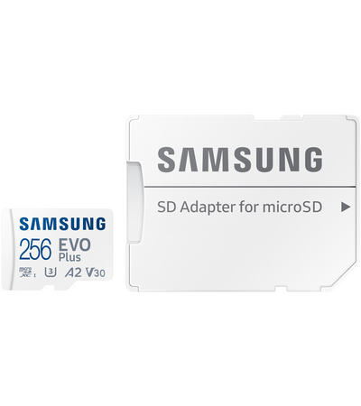 Карта памяти microSD Samsung EVO Plus 256GB + адаптер, Объем: 256 ГБ, изображение 6 - GOODMi