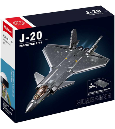 Конструктор Sluban Jet J-20 (M38-B1187), изображение 3 - GOODMi