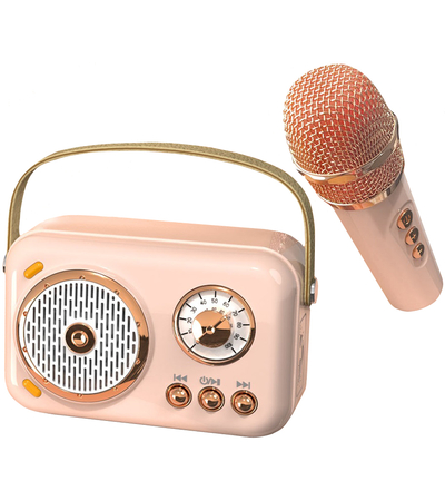 Караоке-система Chat Rabbit B152 (динамик + микрофон) Sakura Pink, изображение 2 - GOODMi