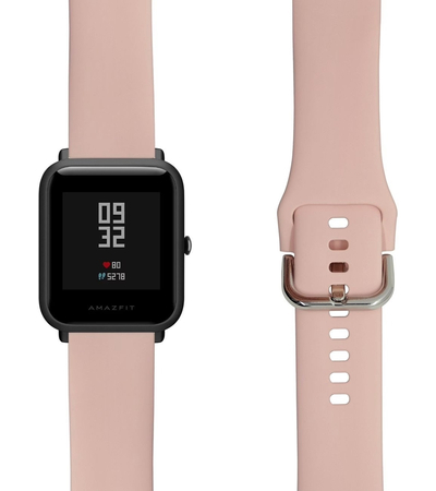 Ремешок силиконовый 20mm Lyambda Avior Light pink (DSJ-11-05T-20-LP), Основной цвет: Розовый, изображение 2 - GOODMi