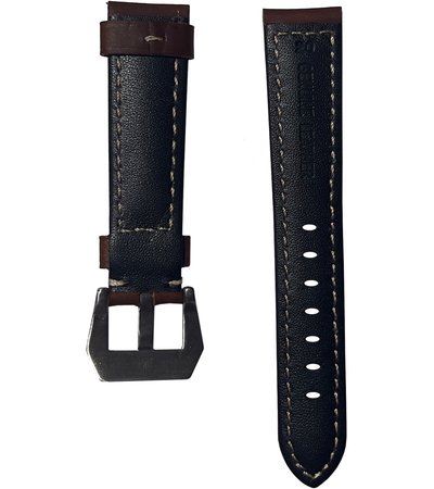 Ремешок кожаный Genuine Leather 20mm Коричневый, изображение 2 - GOODMi