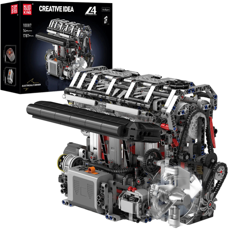 Конструктор Mould King Motorised L4 Gasoline Engine Building Set (10087), изображение 4 - GOODMi