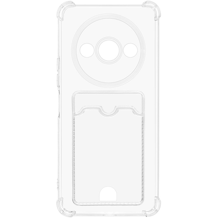 Чехол-накладка силиконовая с отделением для карты для Redmi A3 Прозрачный - GOODMi