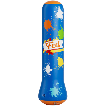 Детская надувная груша с песком FED для дома, 1,2 м (груша + детские боксерские перчатки + воздушный насос) - GOODMi