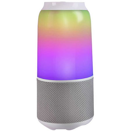 Портативная Bluetooth колонка Velev V03 Colorful Lighting Sound с подсветкой White, Цвет: Белый - GOODMi