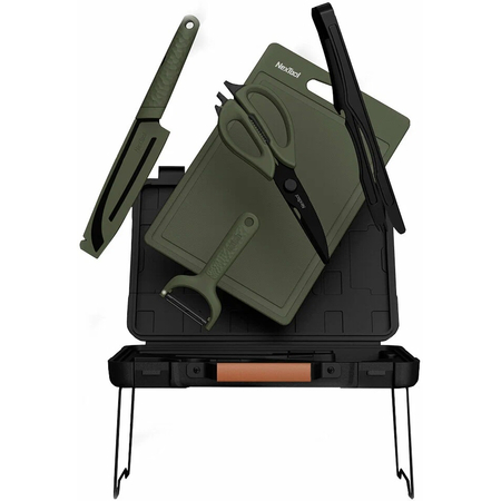 Набор инструментов для гриля Nextool NE20161 (Доска,нож,ножницы,щипцы,овощечистка,столик), изображение 3 - GOODMi