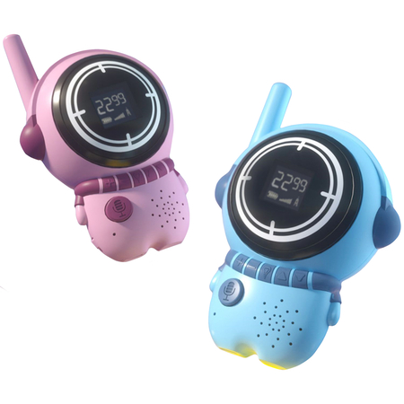 Набор детских раций Little Wrangler Astronaut 2шт Pink and Blue (1км дальность), изображение 2 - GOODMi