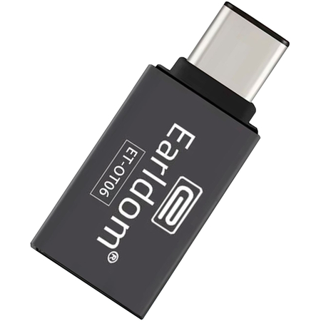 Адаптер OTG Earldom OT06 Type-C - USB-A черный, изображение 2 - GOODMi
