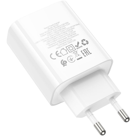 Сетевое зарядное устройство Borofone BA79A (PD20W+3USB 3.0A/QC3.0/18W) White, изображение 6 - GOODMi