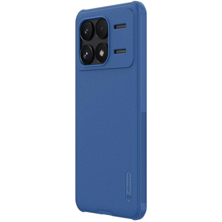 Чехол-накладка Nillkin силиконовая Frosted Shield для POCO F6 Pro синий, Основной цвет: Синий, изображение 4 - GOODMi