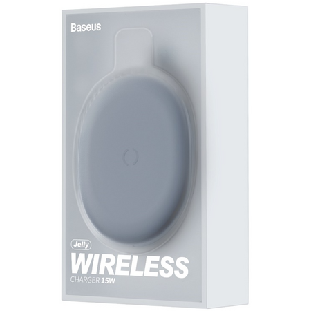 Беспроводное зарядное устройство Baseus Jelly Wireless Charger 15W Black, изображение 6 - GOODMi