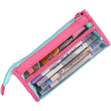 Пенал Kinbor (Розово-мятный), Цвет: Розовый, изображение 2 - GOODMi