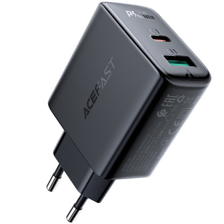 Сетевой адаптер ACEFAST A5 PD 32W (USB-C+USB-A) Black, Цвет: Черный, изображение 2 - GOODMi