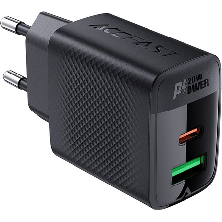 Сетевой адаптер ACEFAST A78 GaN 20W (USB-C+USB-A) Black, изображение 3 - GOODMi