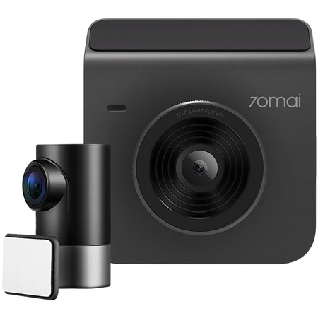 Видеорегистратор 70Mai A400-1 Black с камерой заднего вида, Цвет: Черный - GOODMi