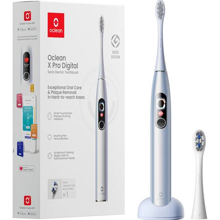 Зубная щетка Oclean X Pro Digital Silver, Цвет: Серебристый, изображение 7 - GOODMi