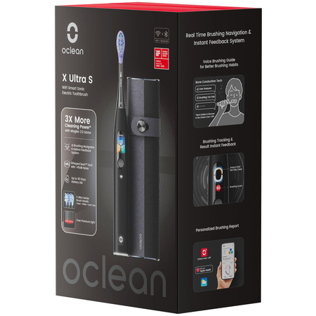 Зубная щетка Oclean X Ultra Set Black, Цвет: Черный, изображение 9 - GOODMi