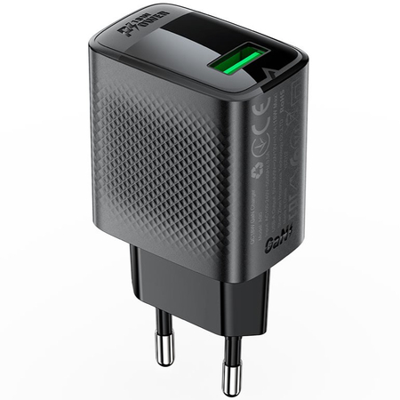 Сетевой адаптер ACEFAST A90 18W (USB-A) Black - GOODMi