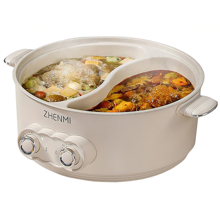 Двойная электрическая кастрюля Zhenmi ZM-4002 White, изображение 2 - GOODMi