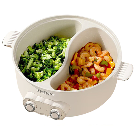 Двойная электрическая кастрюля Zhenmi ZM-4002 White, изображение 3 - GOODMi